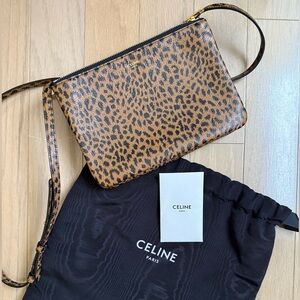 ❌ SOLD ❌ Celine Trio Bag Small in Animal Leopard Print Crossbody